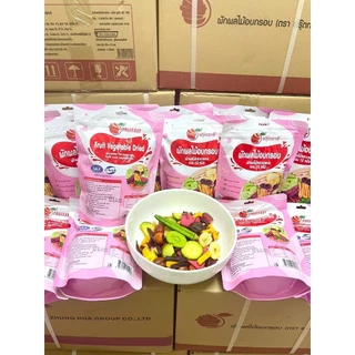 ( ตรา Fruitasy ฟรุ๊ตทาซี่ ) ผักอบกรอบ เพื่อสุขภาพ ฉลากไทย มี อย. ขนาด 250 กรัม