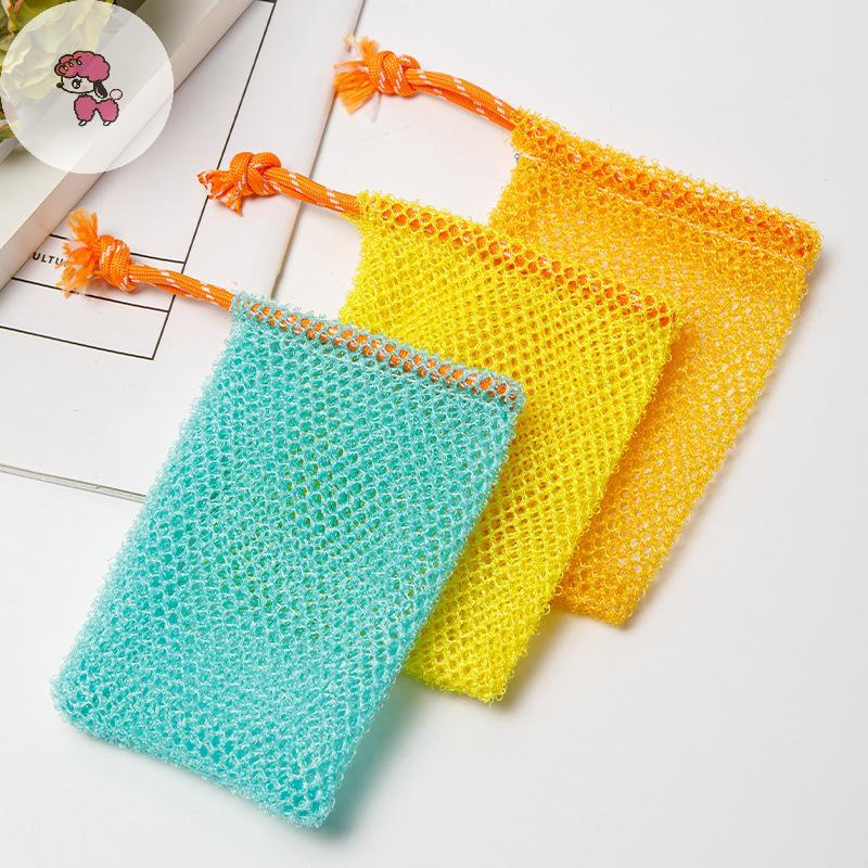 GRL Thicken ไนลอนสบู่ Saver กระเป๋าบาร์ Plentiful ฟองโฟมสบู่กระเป๋า Exfoliating สบู่ถุงตาข่ายสําหรับ