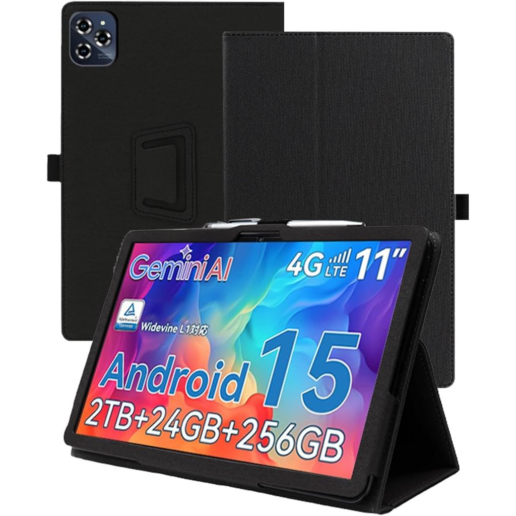 สําหรับ TABWEE W90 แท็บเล็ต Android 15 11 นิ้ว,WUNIAK หนังพรีเมี่ยมธุรกิจ Folio Stand สําหรับ TABWEE