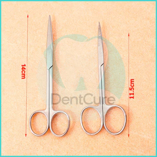 กรรไกรศัลยกรรมจักษุ สแตนเลสตรง สำหรับทันตกรรม Operating Scissors กรรไกรผ่าตัด สแตนเลส ปลายตรง