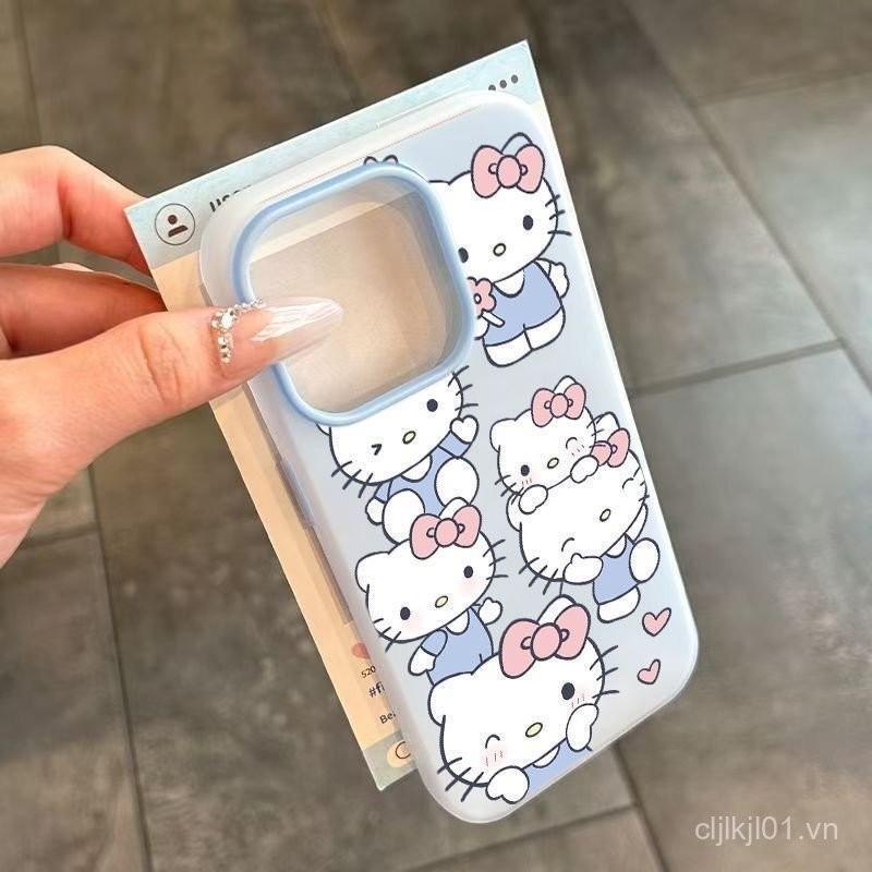 เคสป้องกันแบบเต็มหน้าจอ Jelly Cat Design KT2 in 1 เหมาะสําหรับ iPhone16ProMax, iPhone15141311, ออกแบ