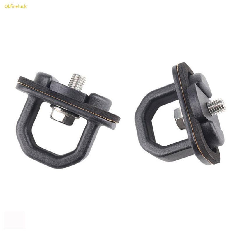 2pcs/set Pickup Trunk Lock Buckle Tie Down Fixing Pull Ring Truck Bed Hook