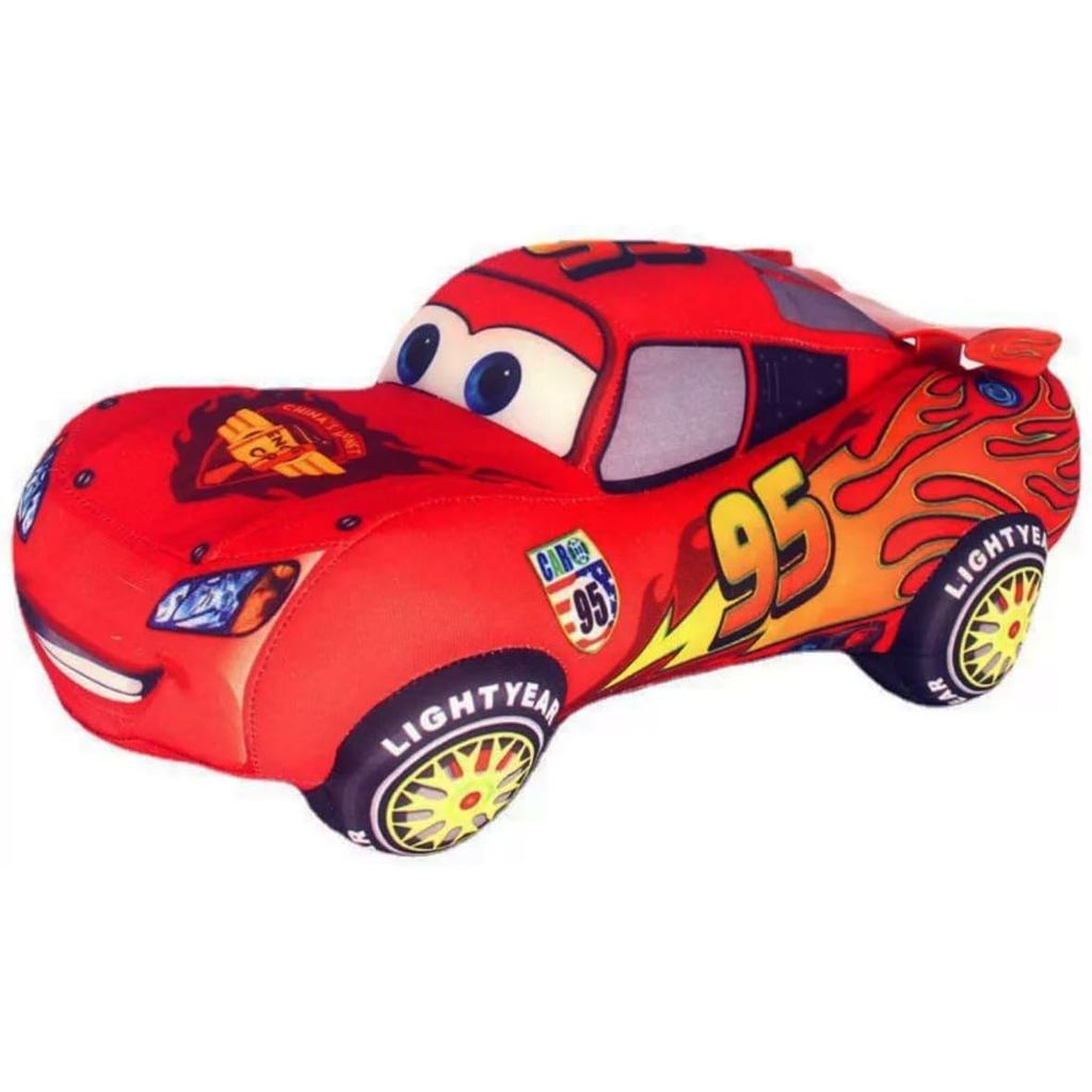 Movies Cars McQueen หมอนรถของเล่นตุ๊กตาวันเกิดคริสต์มาสของขวัญเด็ก (9.8 นิ้ว McQueen A)ปัจจุบัน