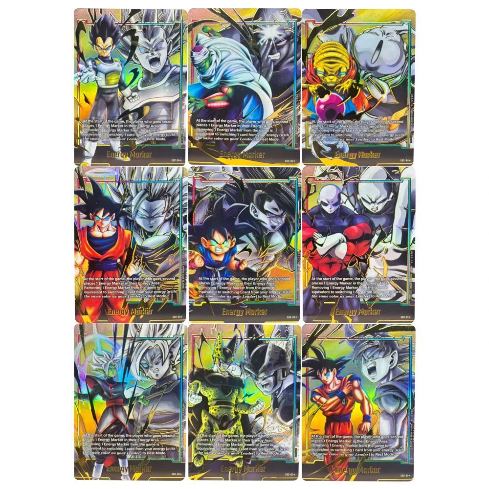 Dragon Ball คอลเลกชันการ์ด Son Goku Vegeta Energy Marker การ์ด DIY คุณภาพสูง Self Made เกมอะนิเมะการ์ดของเล่น
