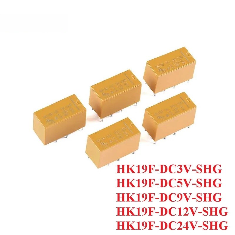 5 ชิ้น/1 ชิ้น HK19F Mini Power Relay DC3V-SHG DC5V-SHG DC9V-SHG DC12V-SHG DC24V-SHG DC 3V 5V 9V 12V 