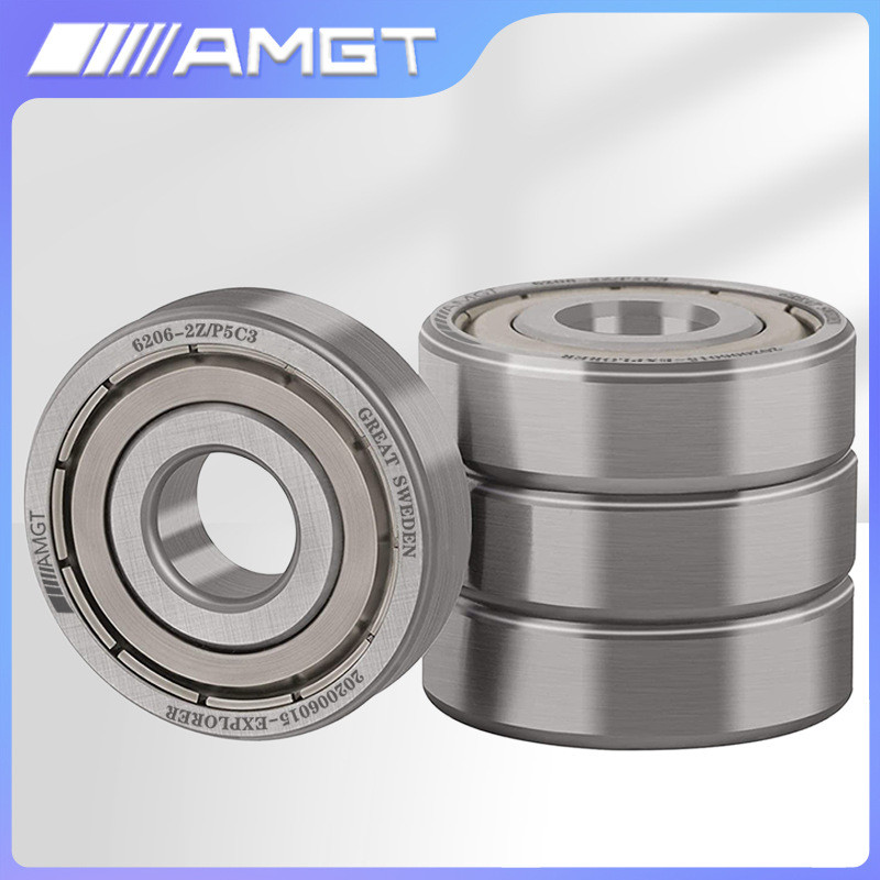 AMGT นําเข้าแบริ่งบอลร่องลึกประสิทธิภาพสูง 6200 6201 6202 6203 6204 6205 ZZ RS