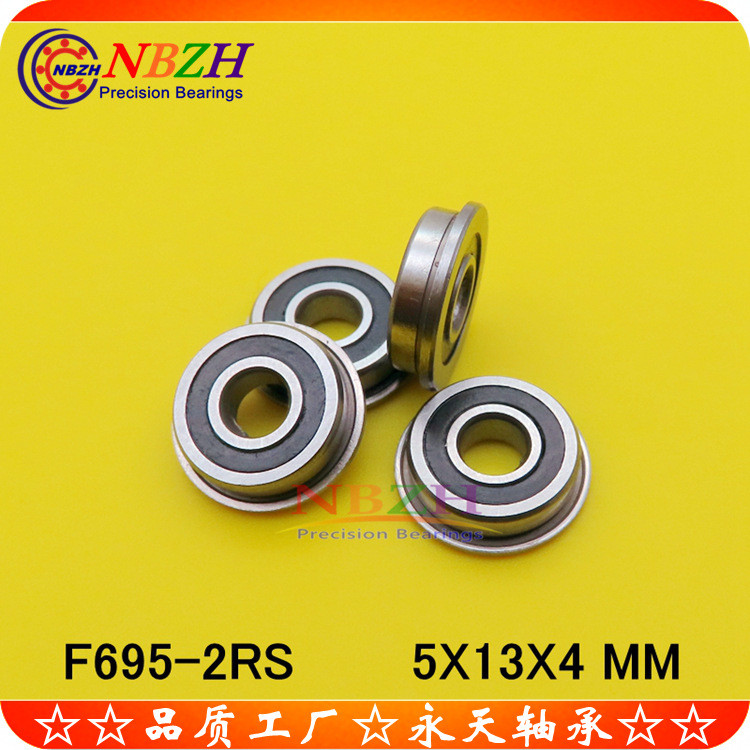 แบริ่งหน้าแปลนสแตนเลส SF695ZZ F695ZZ F695-2RS DDLF-1350 5 * 13 * 4 มม.