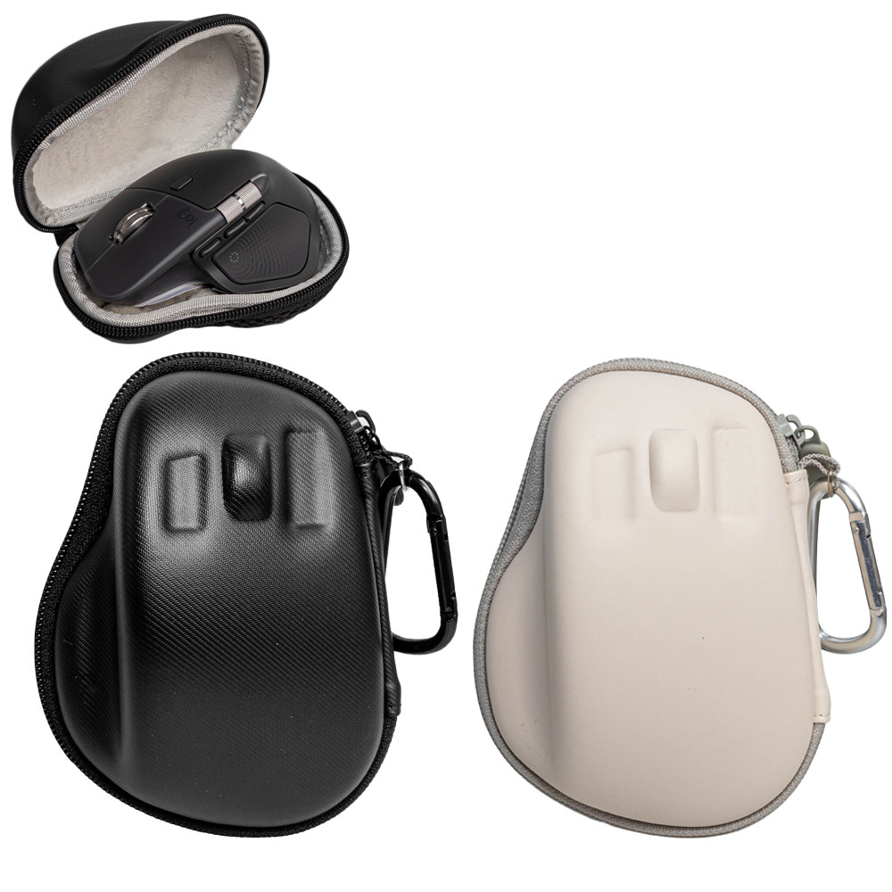 กระเป๋าใส่แบบแข็งสําหรับเมาส์ไร้สาย Logitech MX Master 4/3S - เคสกันน้ํากระเซ็นกันกระแทกพร้อมคาราบิเนอร์