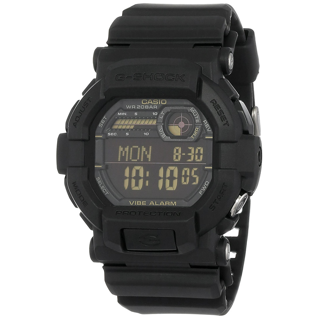 CASIO G-SHOCK นาฬิกาข้อมือดิจิตอลผู้ชาย รุ่น GD-350-1B สีดำ โมเดลต่างประเทศ