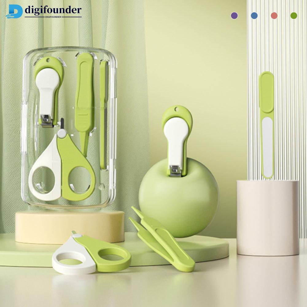 DIGIFOUNDER 4 ชิ้น/เซ็ตชุดกรรไกรตัดเล็บเด็กเด็กเล็บตัดกรรไกรไฟล์เล็บขนาดเล็กTrimmerเล็บเด็กCareเครื่
