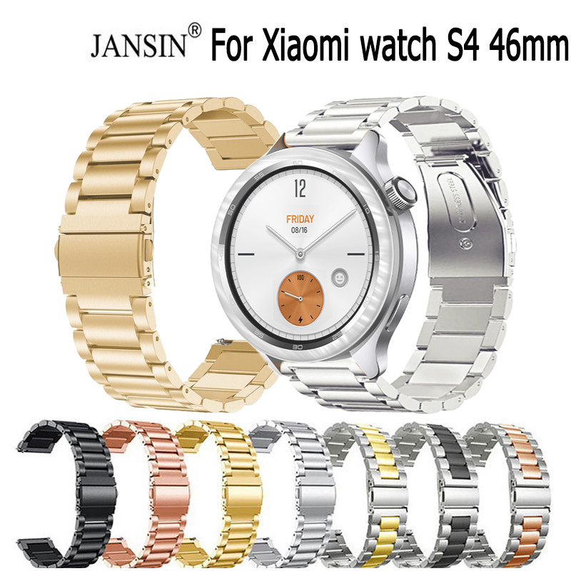 สําหรับ xiaomi Watch s4 46 มม.สายนาฬิกาสแตนเลส Global Version Smart Watch