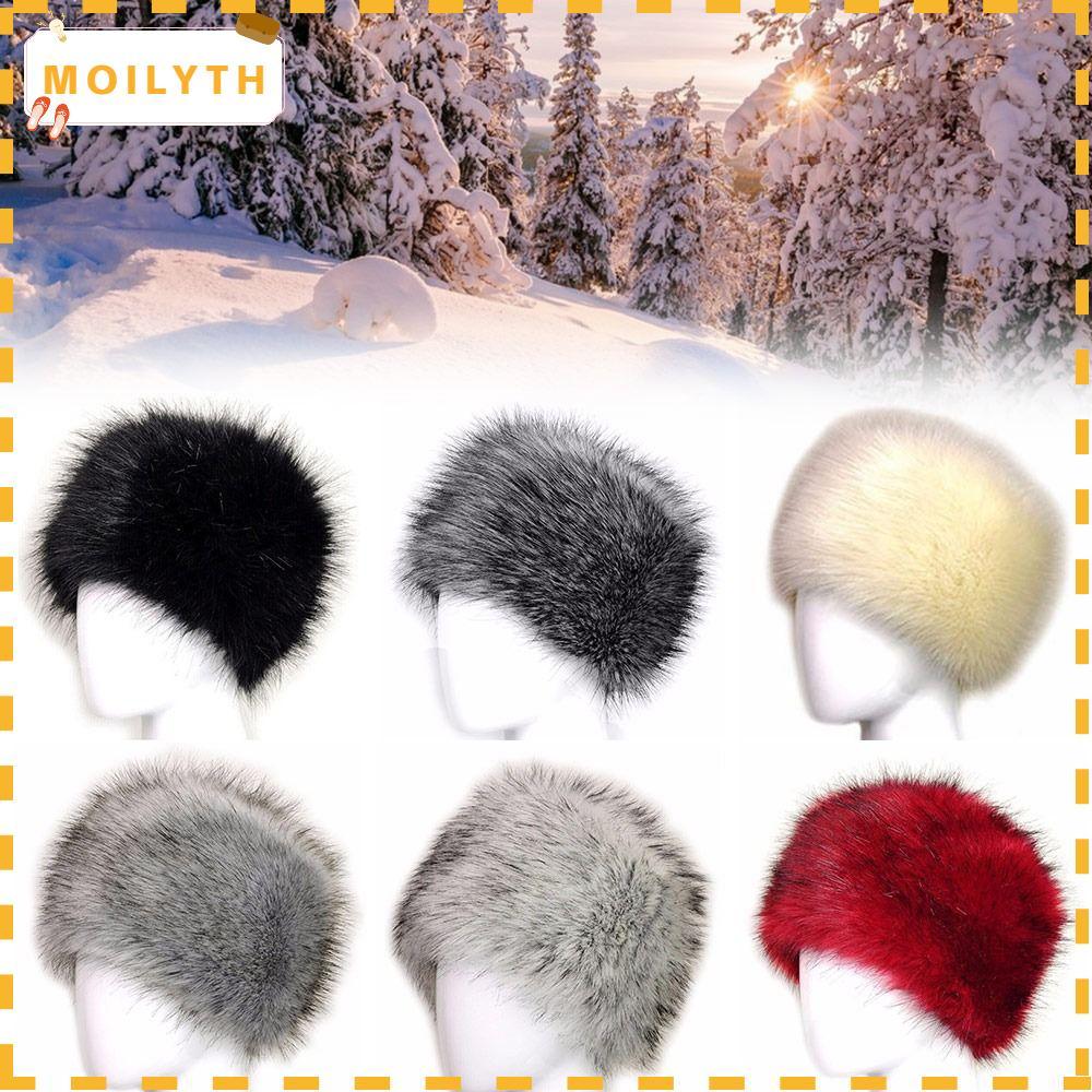 MOILYTH Faux Fur Snow Hat Women Winter Warmer รัสเซีย Ushanka