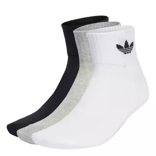 adidas Lifestyle Mid Crew Socks 3 Pairs Unisex White IJ5612