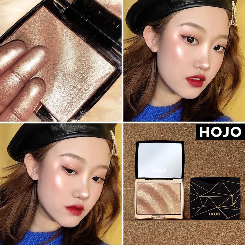 [Boguang Highlight] HOJO Highlighter Repairing Powder สามมิติ Brightening Nose Shadow Repairing Dail