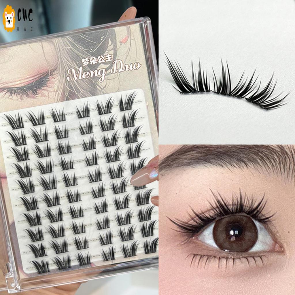 DIY Self Adhesive Lash Clusters Ultra-Light Reusable Strip Lashes สําหรับชีวิตประจําวันหรืออาชีพสําคัญ