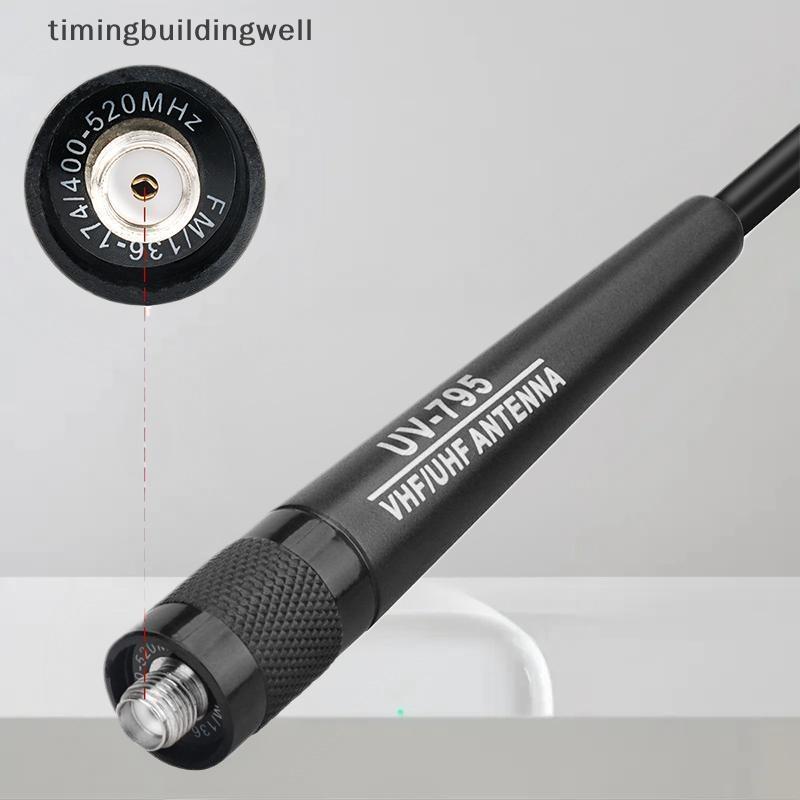 Twth AR-795 SMA-F หญิง Dual Band VHF/UHF 136-174MHz/400-520MHz เสาอากาศอ่อน AR-795 สําหรับ UV-5R UV-