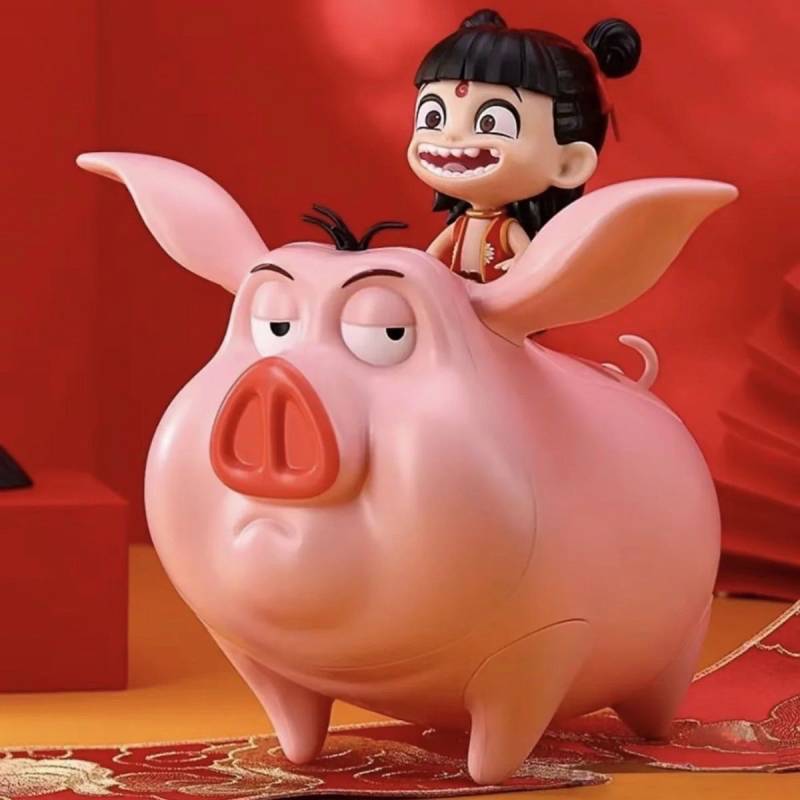 Nezha's Magic Boy Makes a Scene around Kweichow Moutai Series Dolls Resin Decorations Give as Gifts 