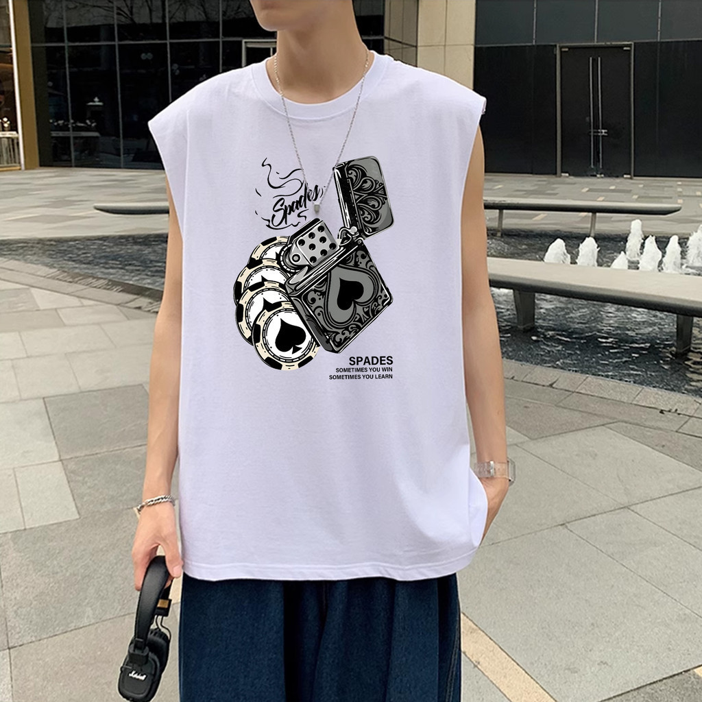 【My-T】🌸เสื้อแฟชั่น เสื้อยืด oversize ผ้าฝ้าย100% แนวสตรีท ไม่ต้องรีดผ้า สวมใส่สบาย ผ้านิ่ม ลาย "SPADES"