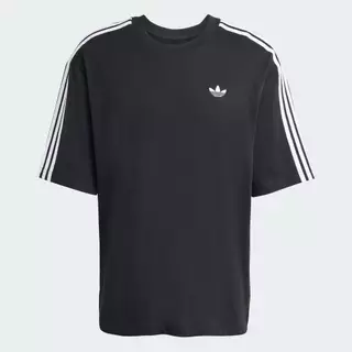 adidas ไลฟ์สไตล์ เสื้อยืดโอเวอร์ไซส์ ADICOLOR 3-STRIPES ผู้ชาย สีดำ KD4095