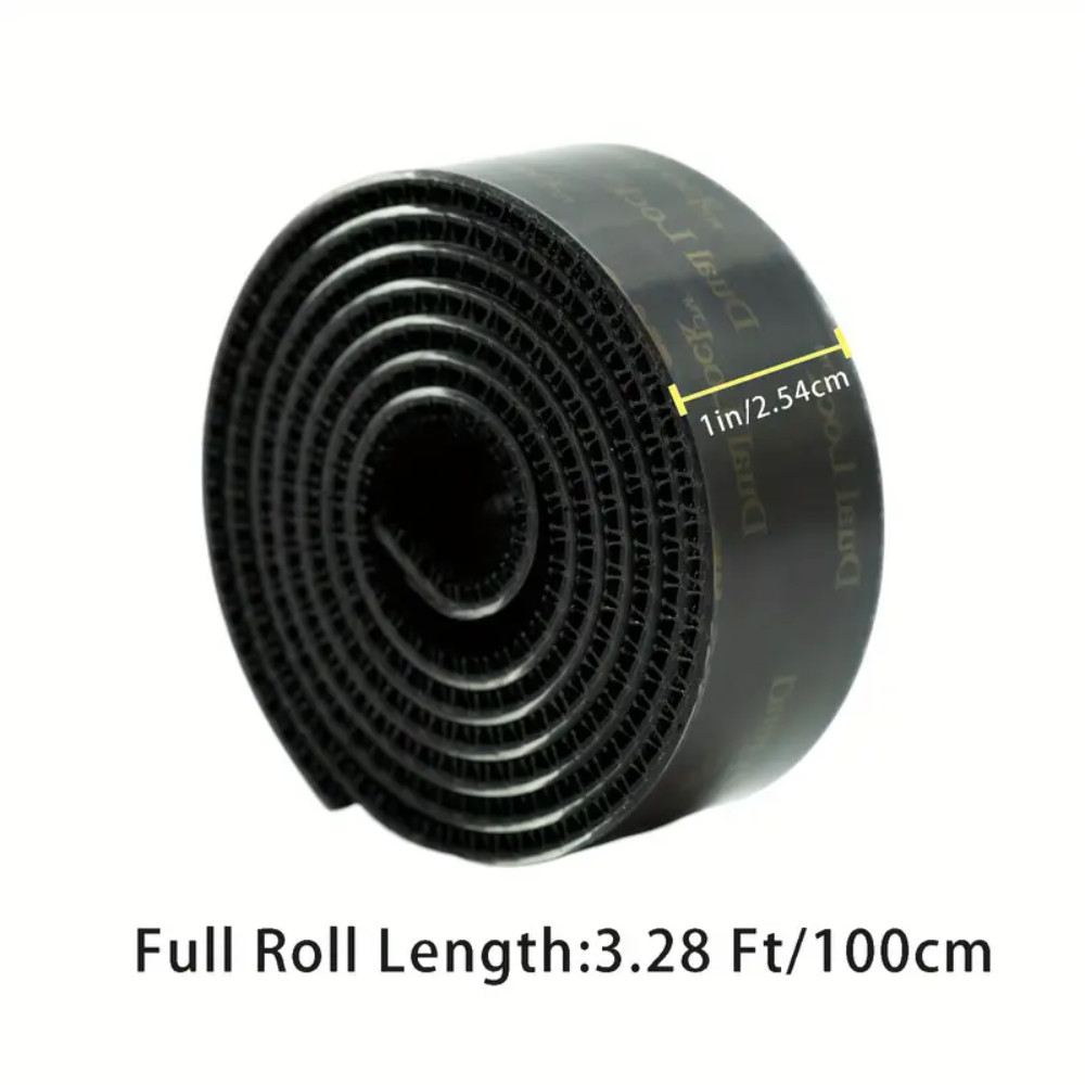 เทปยึด Dual Lock สีดํา 1in x 3.28ft - SJ3550CF ตะขอเหนียวกาวประสานแบบใช้ซ้ําได้สําหรับใช้ในในร่มและก