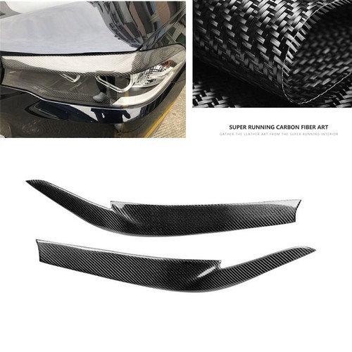 Car Headlight Eyebrow Lamp Eyelip Trim For 2017-23 2018 BMW G30 530i 540i M550i