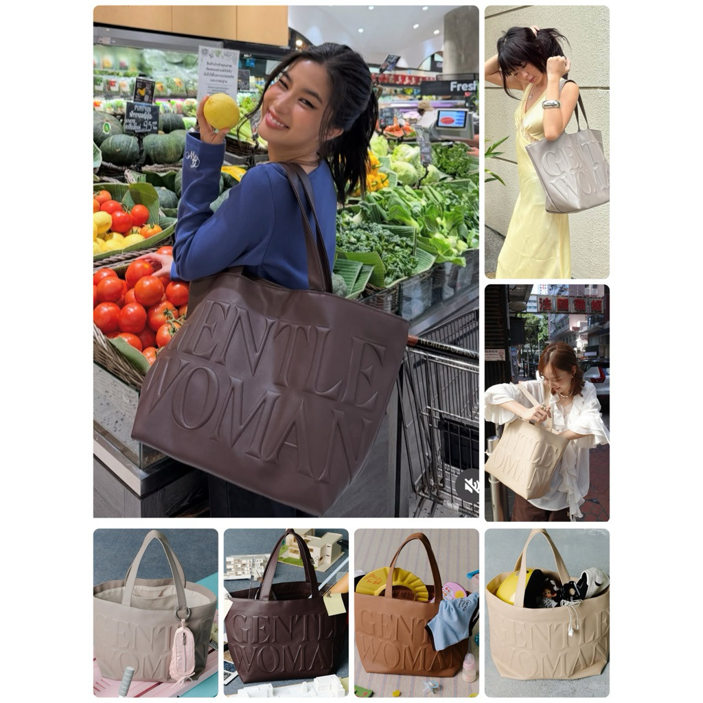 GENTLEWOMAN🌈มีโค้ดลด10-30% Gentlewoman กระเป๋ารุ่น GW Daily Tote📍สินค้าของแท้จากShop