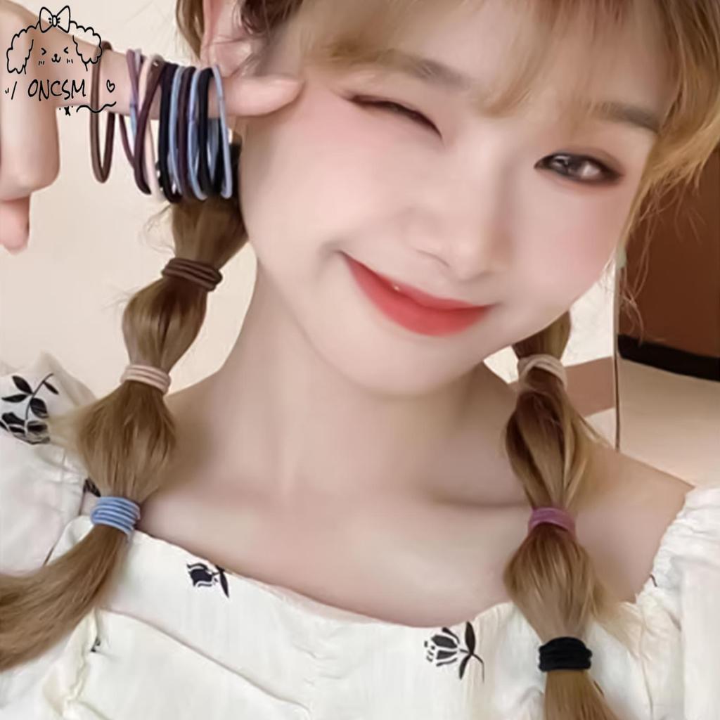 วงยางรัดผมสีดำ ขนาดยืดหยุ่น สำหรับผมหนาและหยิก ใช้งานได้อย่างสบายโดยไม่ทำลายลักษณะผม - รูปที่ 4