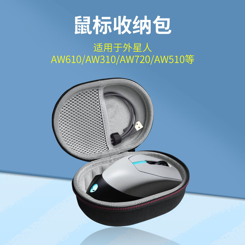 EWOOGO เหมาะสําหรับ Alienware Alien Viper 2 กล่องเก็บเมาส์แบบพกพากันกระแทกถุงป้องกันการบีบอัด AW610M