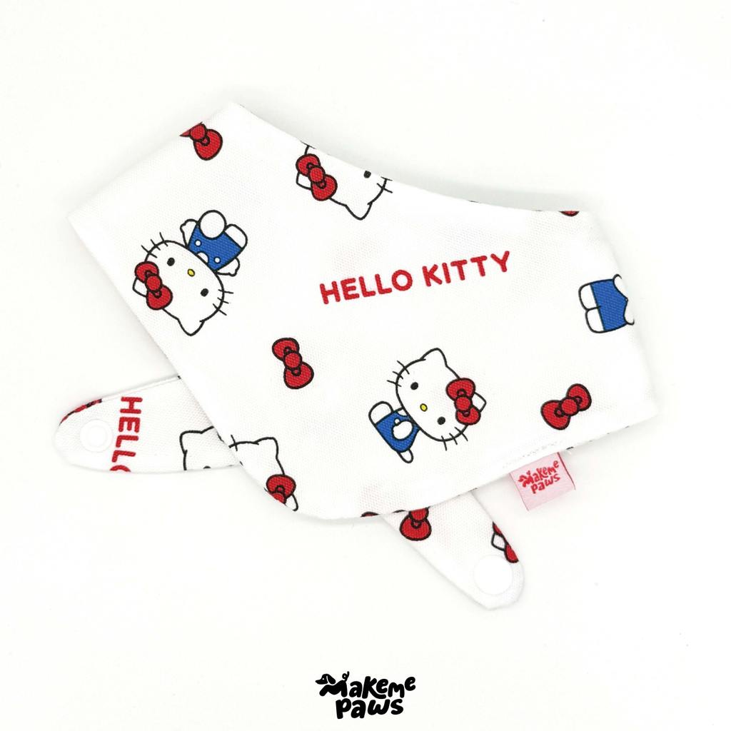 White Kitty ลายคิตตี้ขาว ผ้าพันคอสัตว์เลี้ยง สุนัข หมา แมว