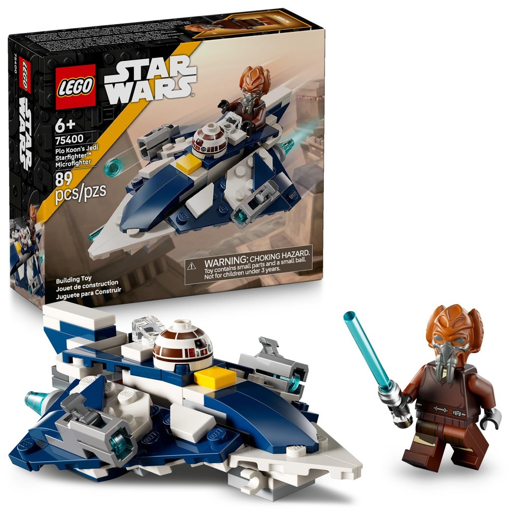 LEGO Star Wars Plo Koons Jedi Starfighter Microfighter ของเล่นเด็ก - ของเล่นอาคาร # 75400