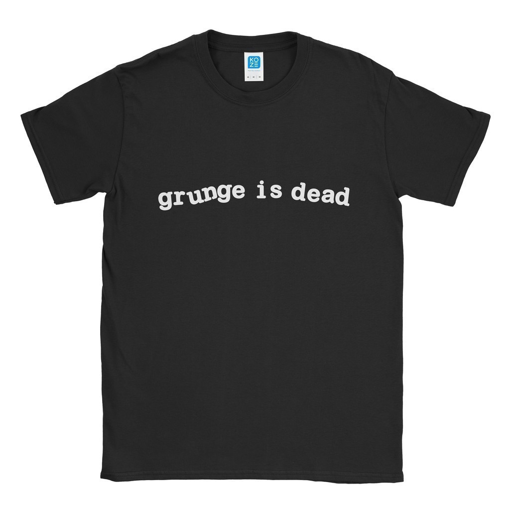 BAND - Nirvana Grunge Is Dead T-Shirt - เสื้อยืด - Cotton Combed 24s Cool premium disro Shirt