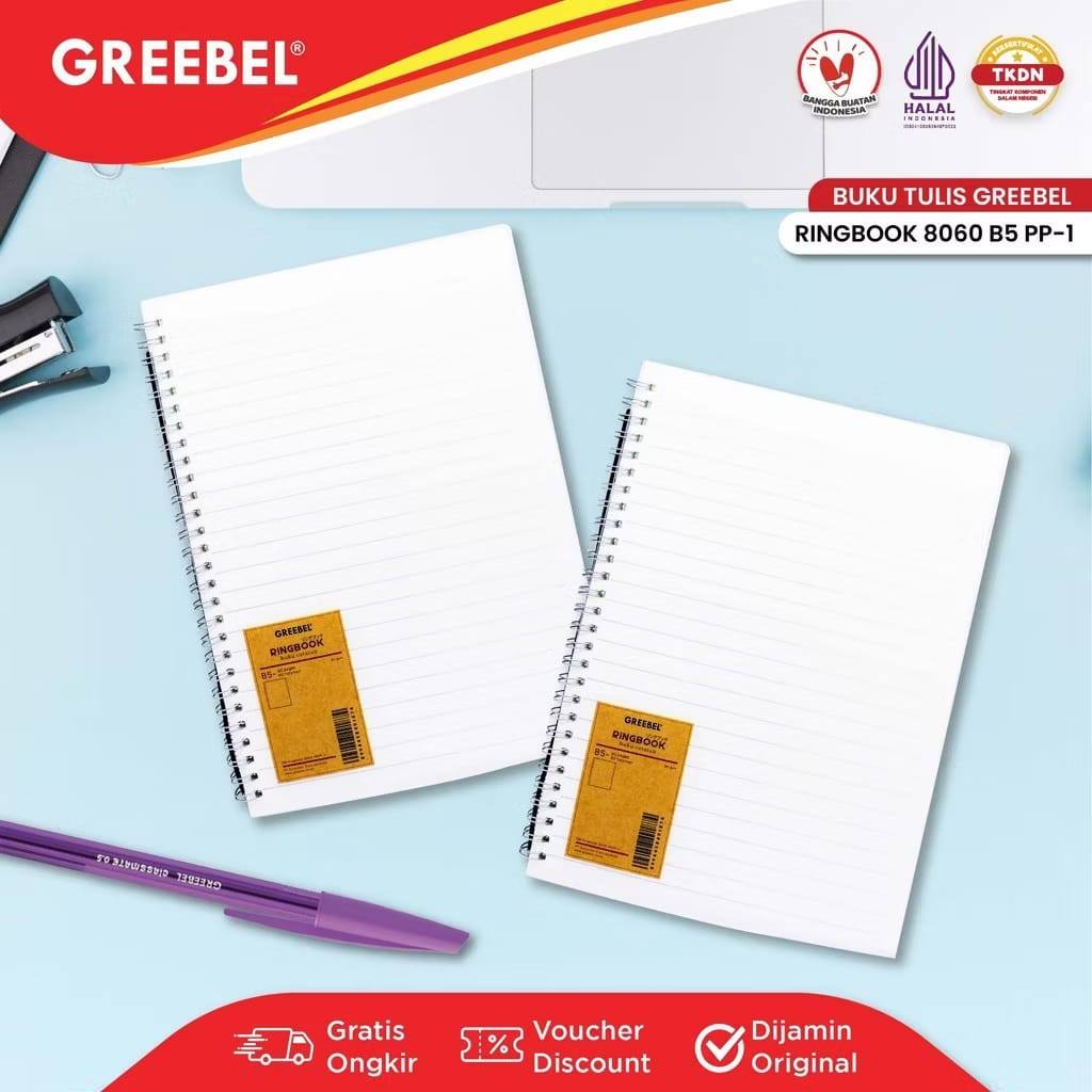 Greebel Ringbook 60 หน้า Agenda Planner Spiral Notebook 8060 B5 PP-1 | @ 1 เล่ม