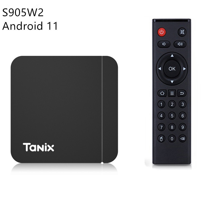 Cross-Border tanix W2 Set Top Box Android 11 S905W2 4K HD Box 4GB/32GB Dual WiFi