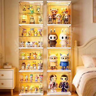 ตู้ใส่โมเดล +LED กล่องโชว์อะคริลิค Model Display Box กล่องโชว์ของสะสม
