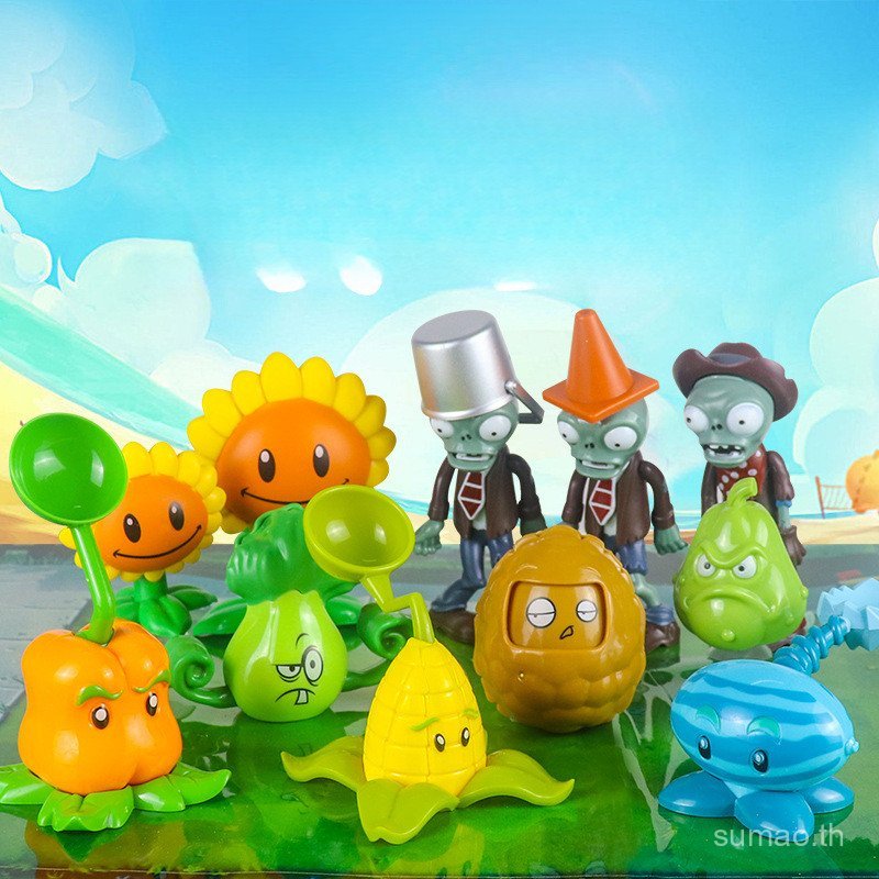 PVZ พืช vs ซอมบี้ ตุ๊กตาแอ็คชั่น - 48 สไตล์ - ของเล่นสะสมสำหรับเล่นและตกแต่ง