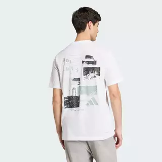 adidas ไลฟ์สไตล์ เสื้อยืดพิมพ์ลาย CLIMACOOL CITY TECH ILLUSTRATION ผู้ชาย สีขาว JZ7515