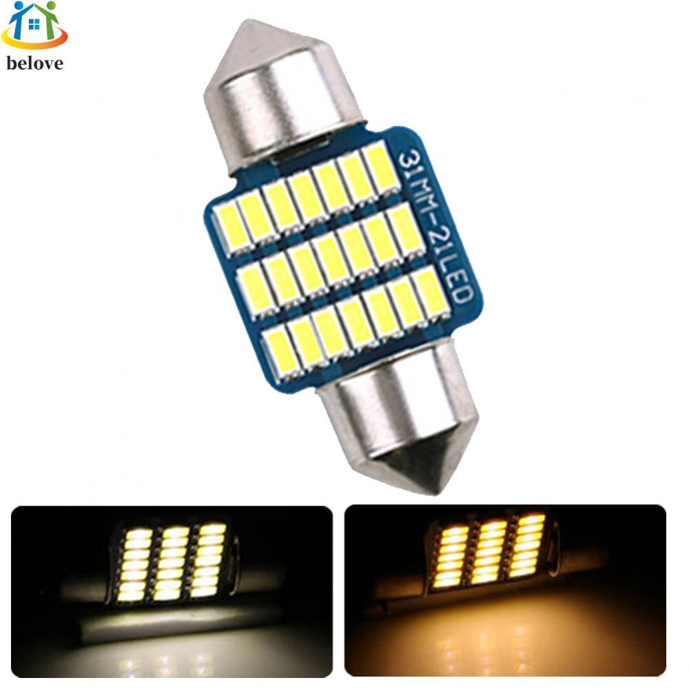 21SMD ป้ายทะเบียนLight 1PCS 31MM CarLED Dome Light ไฟอ่านหนังสือ Double Tip