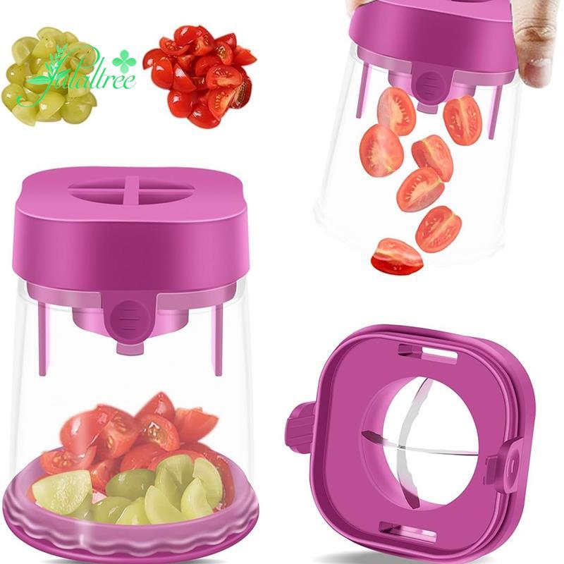 [ ]Cherry Tomato Fruit Cutter Strawberry Fruit Dicer Cherry Tomato and Grape -Type Fruit Cutter and 