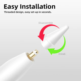 2B Double-layer ปากกาสําหรับ ดินสอ Gen1/2 ดินสอ Pro และ USB-C ดินสอลดหน้าจอแรงเสียดทานเกลียวออกแบบ