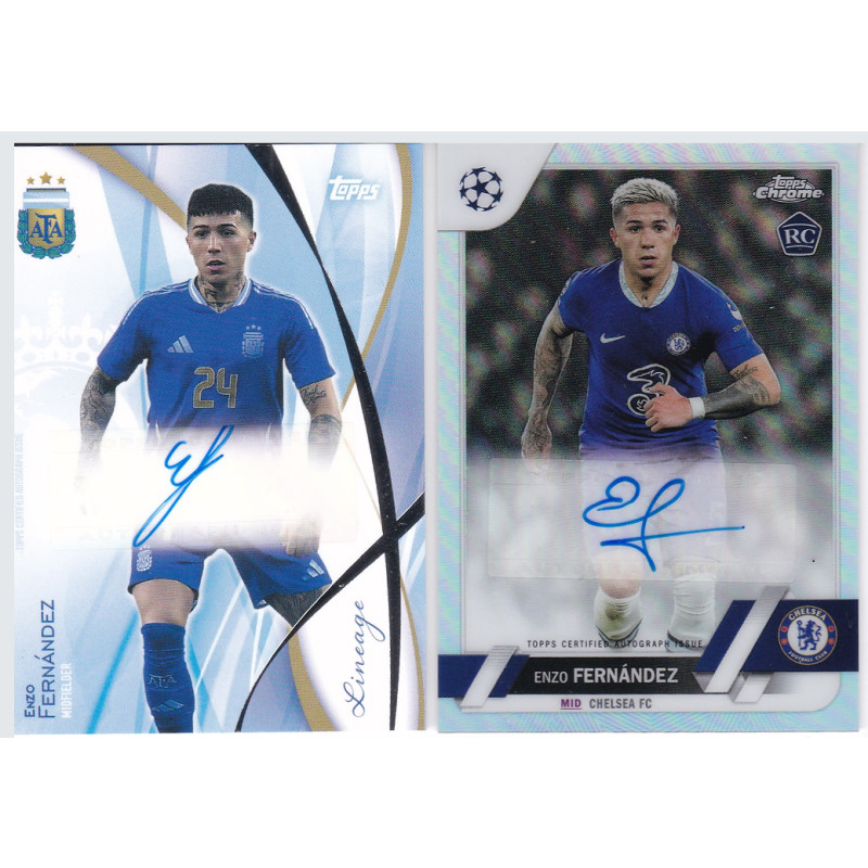 Star Card Enzo Fernandez Signature Card RC Chelsea 2023 topps chrome