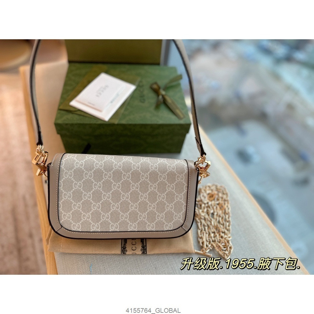 Pete ประมาณ Hot Style [คุณภาพสูง]g-horsebit 1955 Womens Crossbody Single Shoulder Bag Match Handbag 