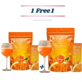 (1แถม1 )วิตซี Deva C ดีวาซีพลัสคอลลาเจน แท้💯%/2ถุง 60ซอง