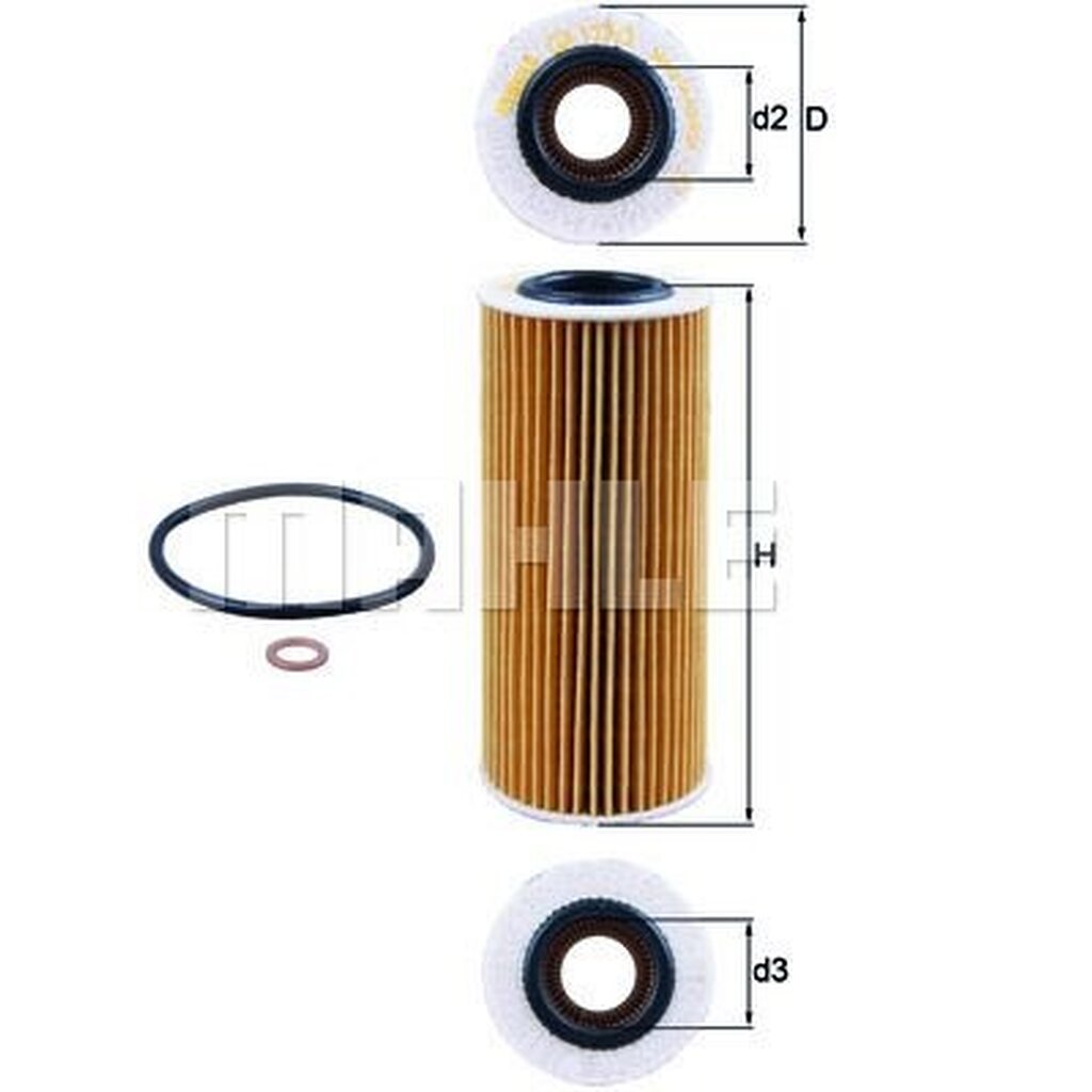 กรองเครื่อง BMW E46 E90 E60 E63 E65 X3 E83 X5 E53 E70 X6 E71 E72 M57 D25 D30