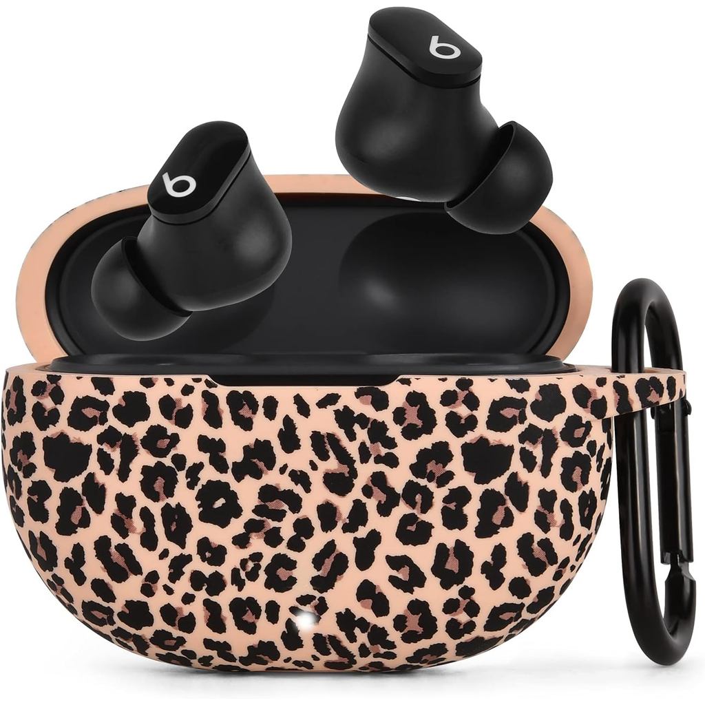 AIRSPO Case for Beats Studio Buds/Beats Studio Buds Plus Case Cover 2021/2023 Silicone Floral Printe