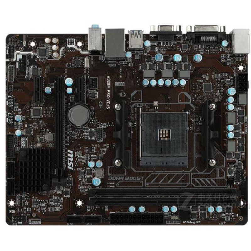 ใหม่ร้อน MSI/MSI A320M PRO-VD/S เมนบอร์ด A320 AM4 VGA DVI USB3 DDR4