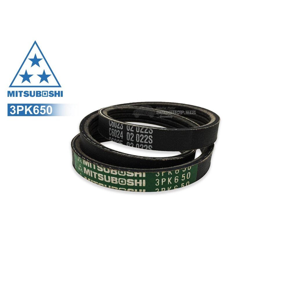 สายพานเพาเวอร์ ร่อง 3PK DAIHATSU EF10 650MM MITSUBOSHI
