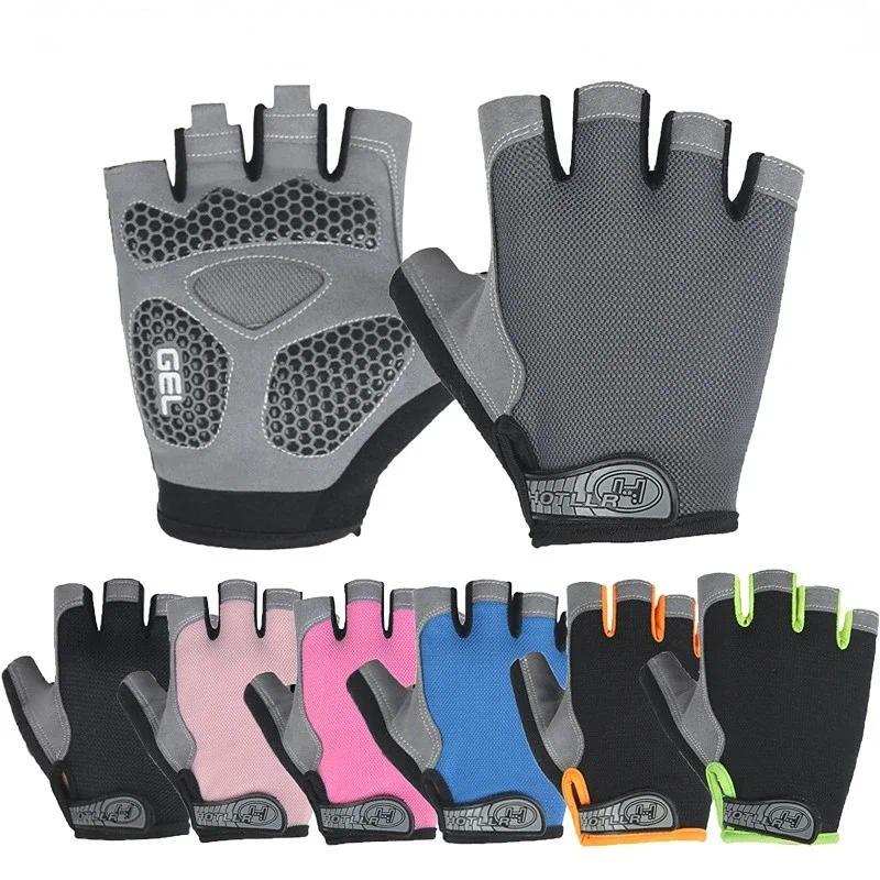 Half Finger Cycling Gloves Men Women Anti Slip Shock Breathable Summer Bicycle Gloves Fingerless Spo