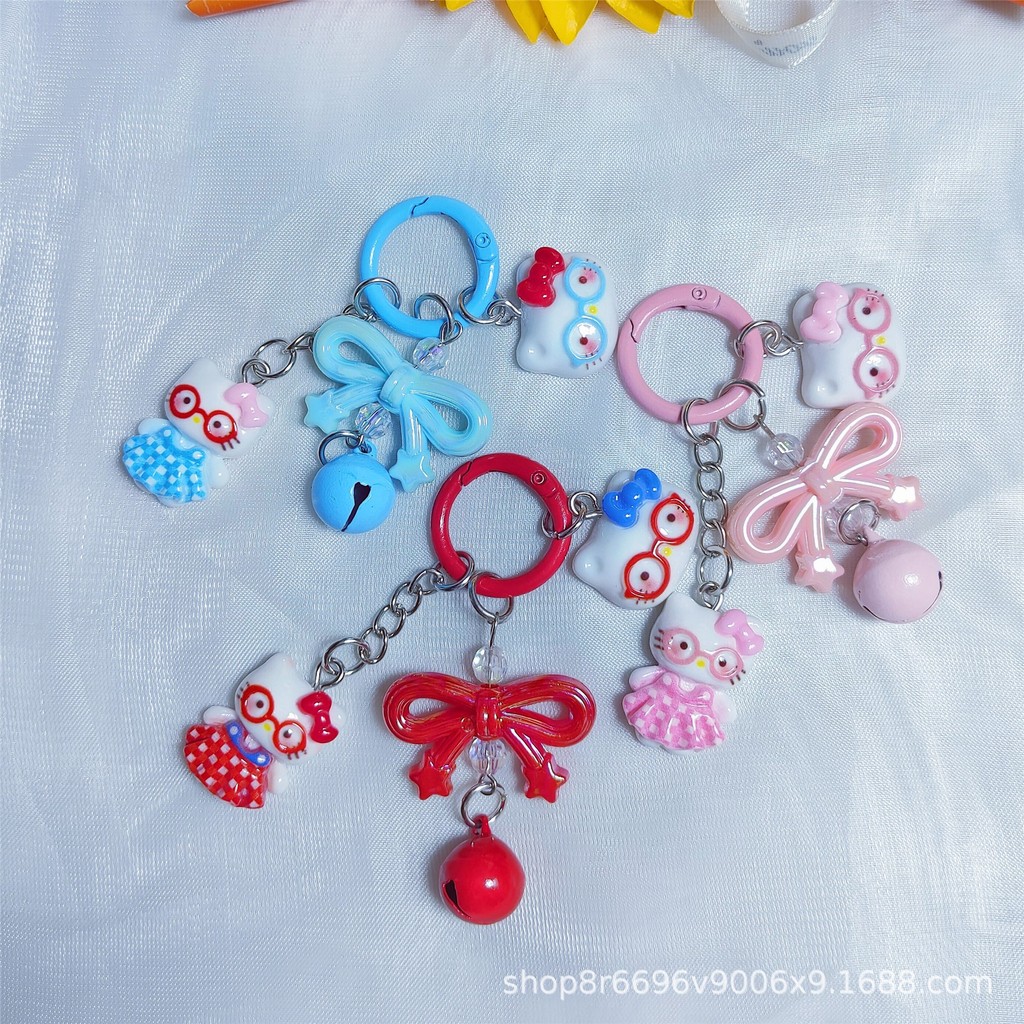 Creative สีสัน KT จี้พวงกุญแจ DIY พวงกุญแจรถตกแต่งกระเป๋าเป้สะพายหลังอุปกรณ์เสริม - รูปที่ 2