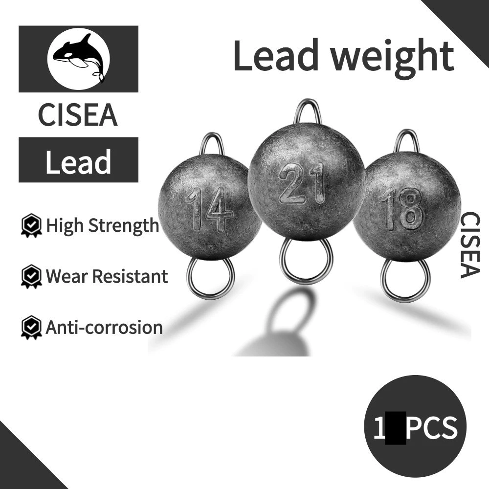 CISEA F53 3-21g lead weight กัดตะกั่ว ประเภทตกปลา ปากกาตะกั่ว การจัดเรียงแบบวงกลม ตะกั่ว 1PCS