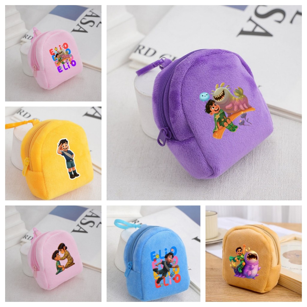 กระเป๋าใส่เหรียญตุ๊กตา Elio พวงกุญแจน่ารักสำหรับใส่บัตรและเงินสด